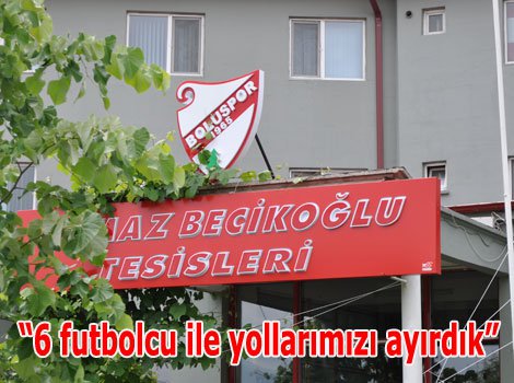 Boluspor 6 futbolcu ile resmen yollarını ayırdı