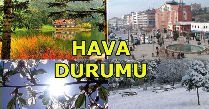 İşte Bolu'da haftalık hava durumu