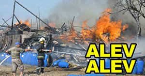 Berk Köyü alev alev