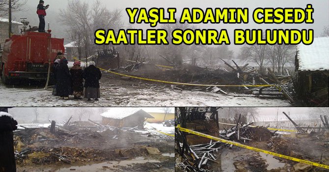 Alevlerin arasında can verdi