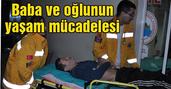 Baba ve oğlu sobadan zehirlendi