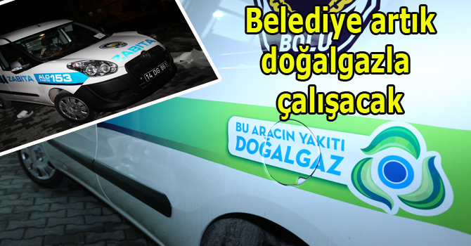 Belediye doğalgazlı araçları kullanıyor