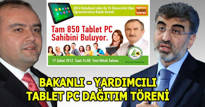 Belediyenin bilgisayar dağıtımına iki önemli isim