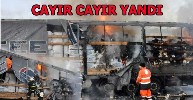 Bolu Dağı'nda alevli saatler