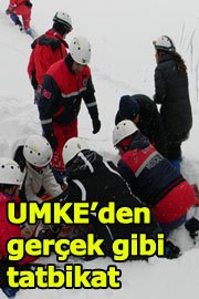 Bolu UMKE ekibi Aladağlar'da çığ tatbikatı yaptı