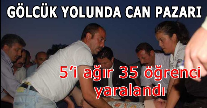 Bolu'da öğrencileri taşıyan otobüs kaza yaptı. 26 öğrenci yaralandı...