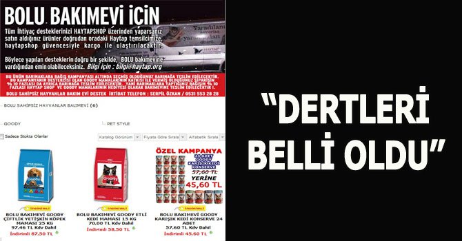 Dertleri belli oldu!