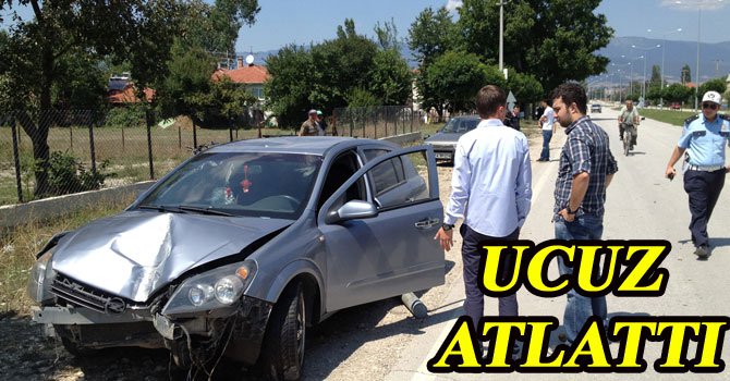Elektrik direğine vurunca...