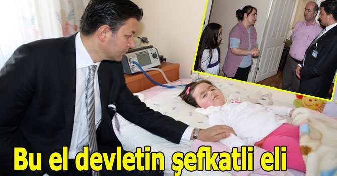 Emes hastası çocuğa evinde moral verdiler