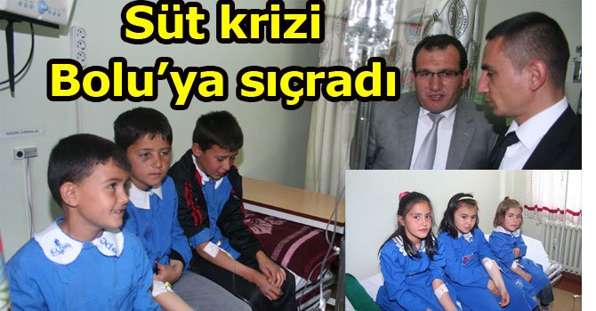Gerede'de öğrenciler sütten zehirlendi...