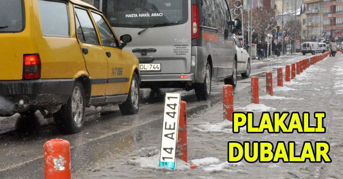 Sokak ortasında şaşırtan plaka