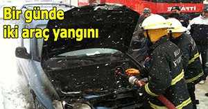 Gölyüzü ve Beşkavaklar'da araç yangınları