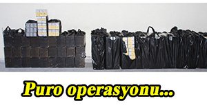 Kaçak puro operasyonu