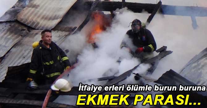 BOLU'DA EV VE SAMANLIK ALEV ALEV YANDI