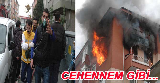 ÜNİVERSİTE ÖĞRENCİLERİNİN EVİ ALEV ALEV YANDI