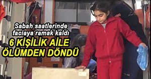 BOLU'DA 6 KİŞİLİK AİLE ÖLÜMDEN DÖNDÜ