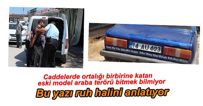 19 YAŞINDAKİ SÜRÜCÜ ORTALIĞI BİRBİRİNE KATTI
