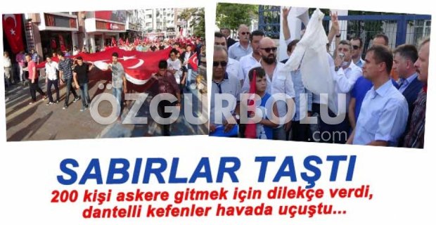 200 KİŞİ ASKERLİK İÇİN DİLEKÇE VERDİ