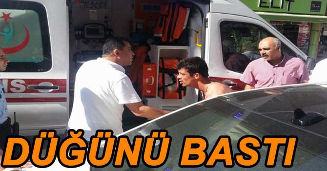 ALKOLLÜ ŞAHIŞ DÜĞÜNÜ BİRBİRİNE KATTI...