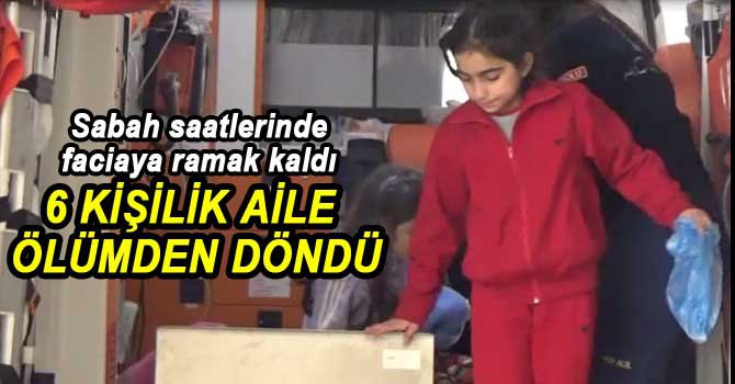 BOLU'DA 6 KİŞİLİK AİLE ÖLÜMDEN DÖNDÜ