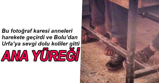 BOLU'DAN URFA'DAKİ ÖĞRENCİLERE YARDIM ELİ...