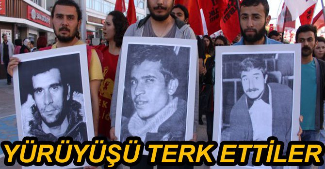 CHP‘Lİ BAŞKANLAR YÜRÜYÜŞÜ TERKETTİ
