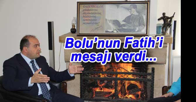 FATİH METİN,GAZETECİLERİ ZİYARET ETTİ