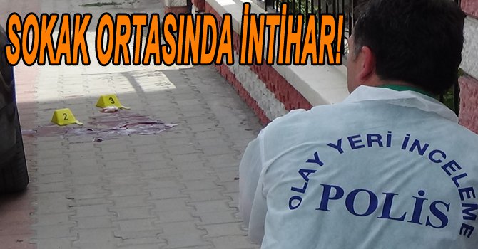İŞÇİ EMEKLİSİ SOKAK ORTASINDA KENDİNİ VURDU