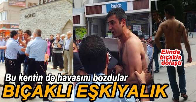 İZZET BAYSAL CADDESİ'NDE BIÇAKLAR ÇEKİLDİ