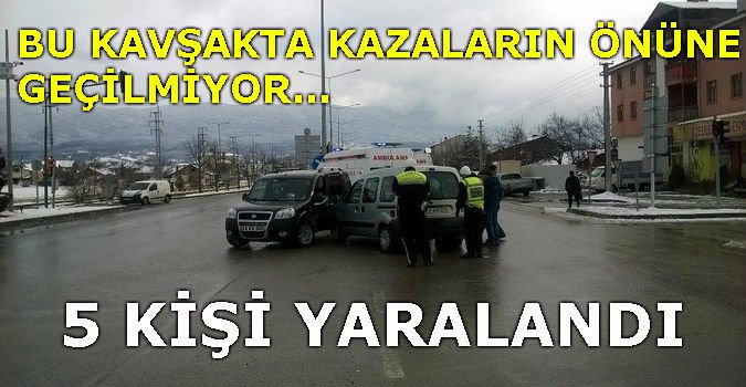 KARACASU YOLUNDA KAZA: 5 YARALI