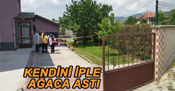 YAŞLI ADAM KENDİNİ AĞACA ASTI