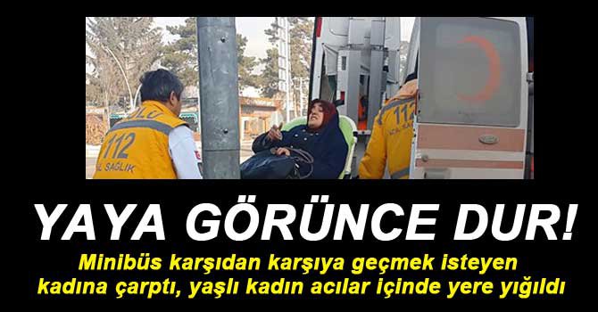 YAYA GEÇİDİNDE KAZA! 1 YARALI
