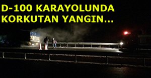 D-100'DE KORKUTAN YANGIN