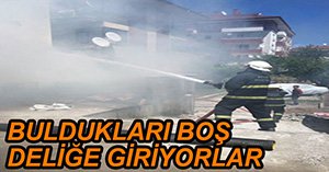 KARAÇAYIR MAHALLESİ'NDE KORKUTAN YANGIN