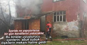 2 KATLI EVDE YANGIN ÇIKTI