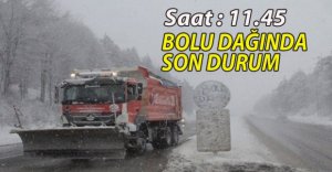 BOLU DAĞINDA TİPİ ŞEKLİNDE KAR YAĞIŞI BAŞLADI! 