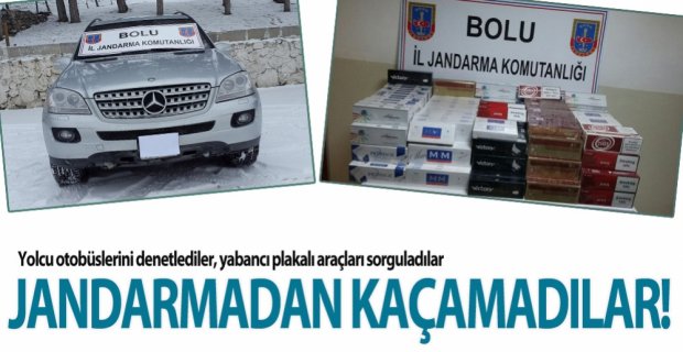 KAÇAKÇILARIN BOLU'DAN GEÇİŞİ ZOR!