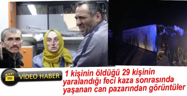 VİDEO HABER.. FECİ KAZADAN GÖRÜNTÜLER...