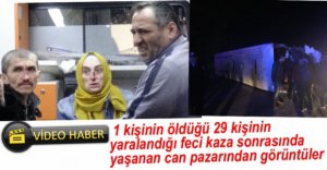 VİDEO HABER.. FECİ KAZADAN GÖRÜNTÜLER...
