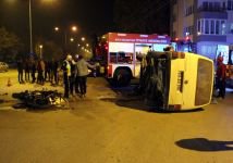 AKIL ALMAZ KAZA, MOTOSİKLET MİNİBÜSÜ DEVİRDİ