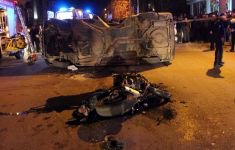 AKIL ALMAZ KAZA, MOTOSİKLET MİNİBÜSÜ DEVİRDİ
