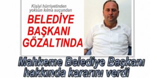 BELEDİYE BAŞKANI HAKKINDA KARAR VERİLDİ