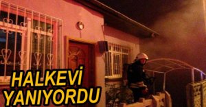 BOLU HALKEVİ'NDE YANGIN...