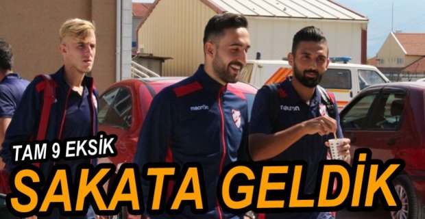 BOLUSPOR 9 EKSİKLE GİTTİ