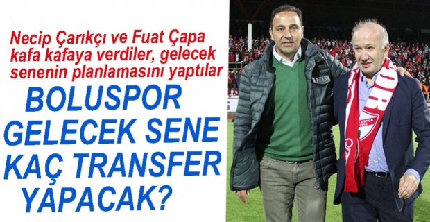 BOLUSPOR'DA GELECEK SENE İÇİN KOLLAR SIVANDI