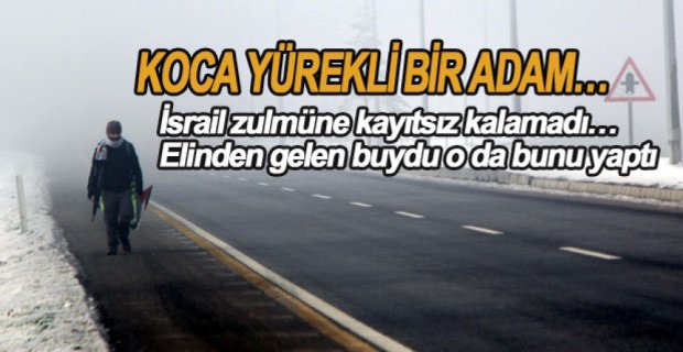 İSRAİL ZULMÜNE DİKKAT ÇEKMEK İÇİN KUDÜS'E YÜRÜYOR