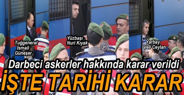 İŞTE ASKERLER HAKKINDA VERİLEN KARAR