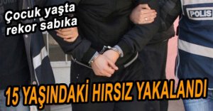 15 YAŞINDAKİ SUÇ MAKİNESİ YAKALANDI