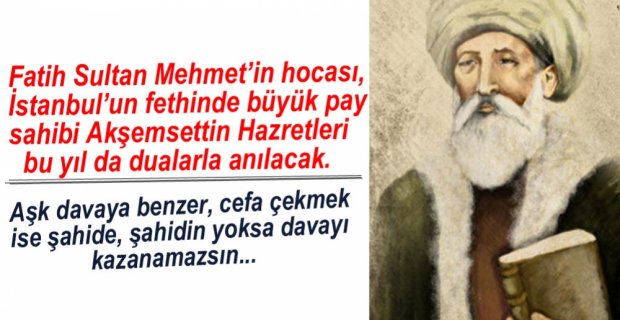 HAZRETLERİNİ ANMA PROGRAMI BELLİ OLDU