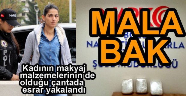 KADININ EL ÇANTASINDAN UYUŞTURUCU ÇIKTI